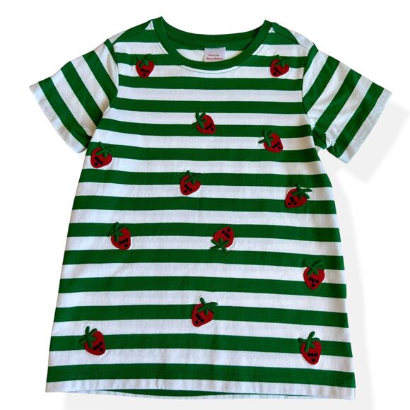 Hanna Andersson Other - Hanna Andersson Strawberry Stripe Ready For Adventure Tee 130cm US 8